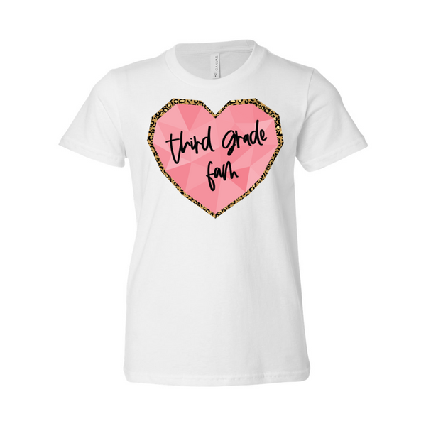 Third Grade YOUTH Heart Tee