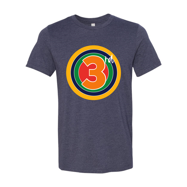 Third Grade Rainbow Target Tee