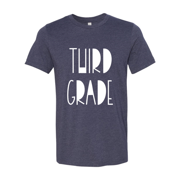 Third Grade Funky Font Tee