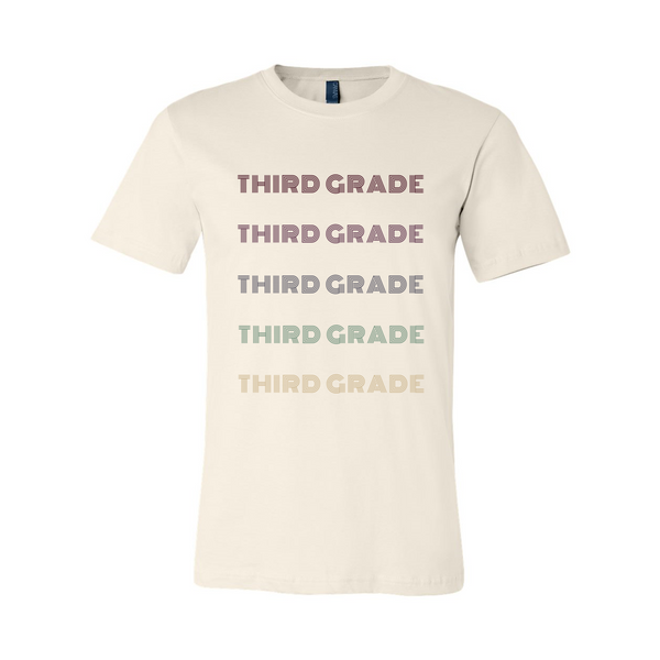 Third Grade Retro Font T-Shirt