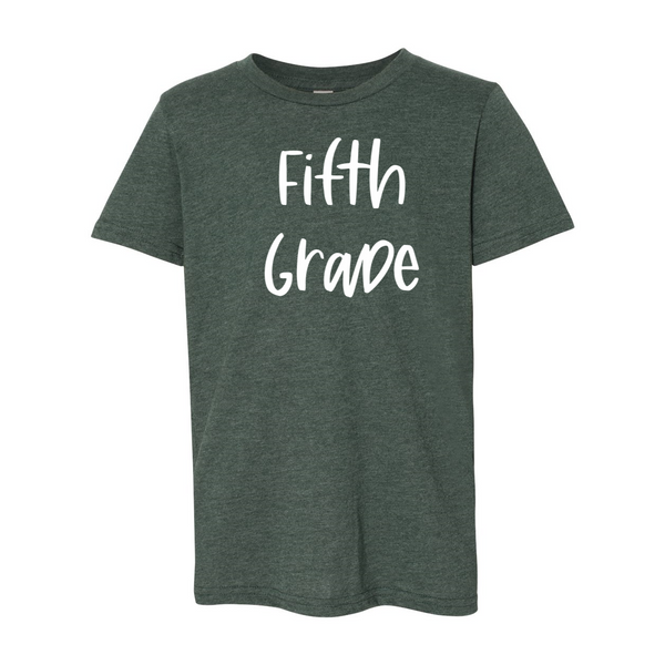 Fifth Grade YOUTH Script Soft Tee