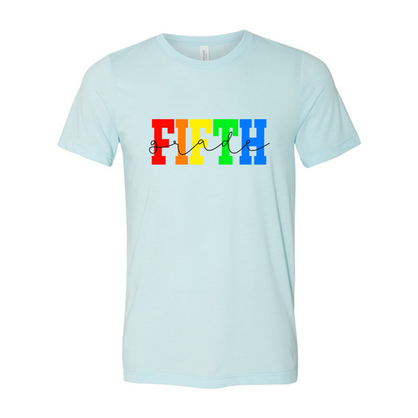 Fifth Grade Rainbow Tee