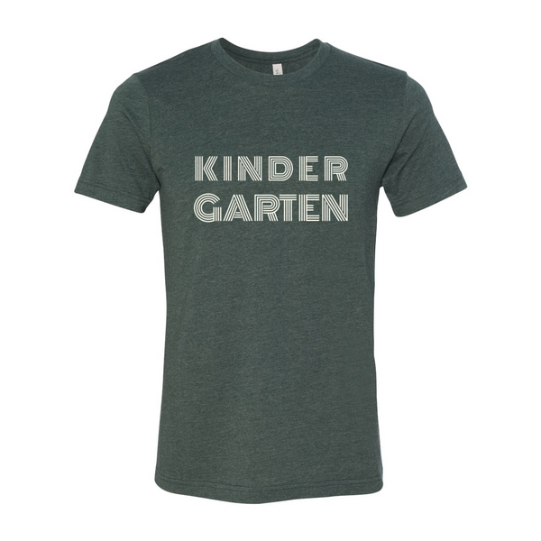 Kindergarten Retro Font T-Shirt