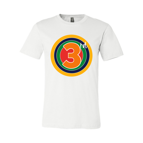 Third Grade Rainbow Target Tee