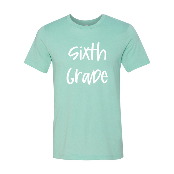 Sixth Grade Script Soft Tee