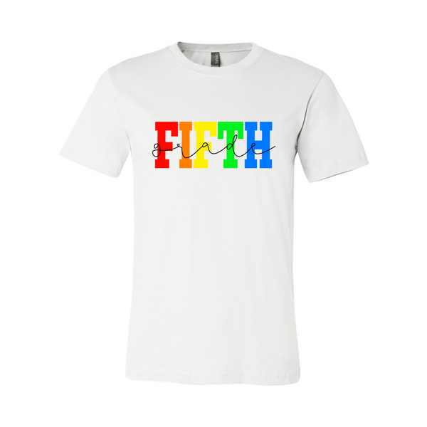 Fifth Grade Rainbow Tee
