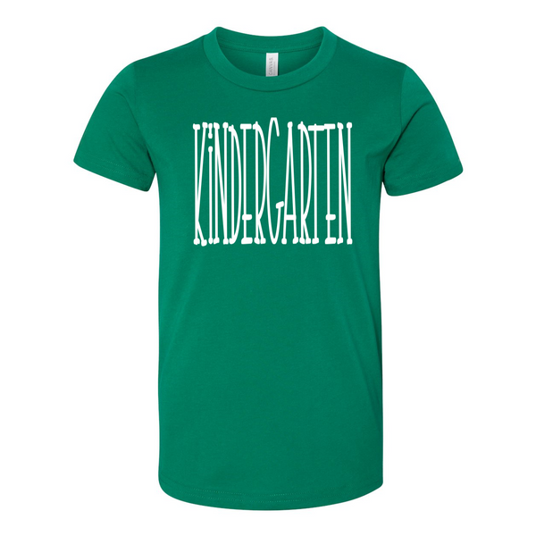 Kindergarten YOUTH Tall Print Soft Tee