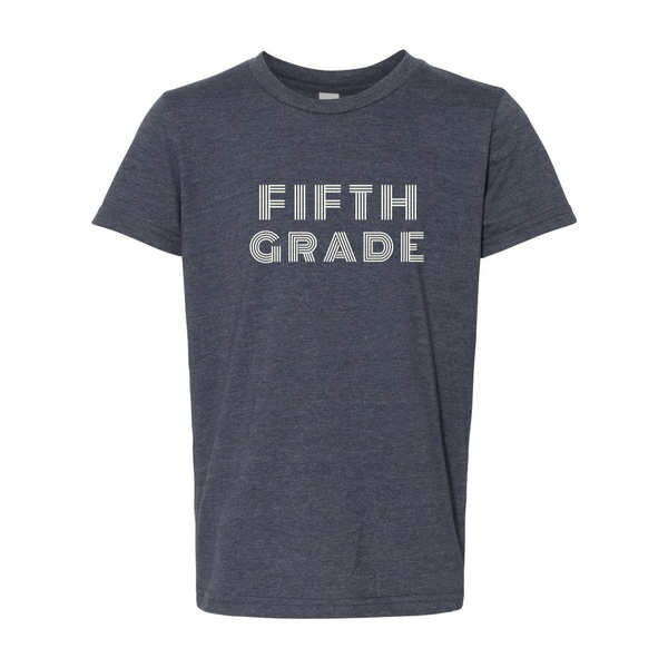 Fifth Grade YOUTH Retro Font Soft Tee