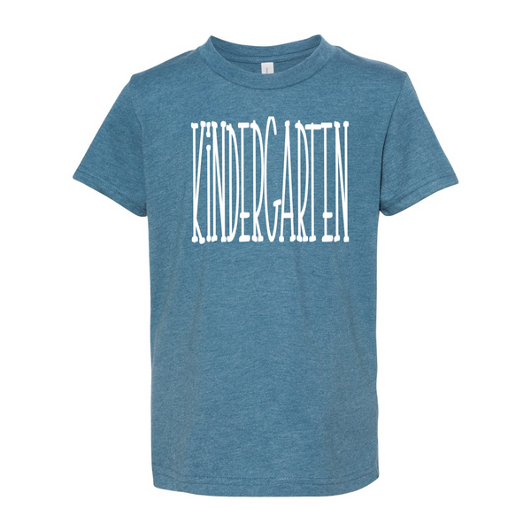 Kindergarten YOUTH Tall Print Soft Tee