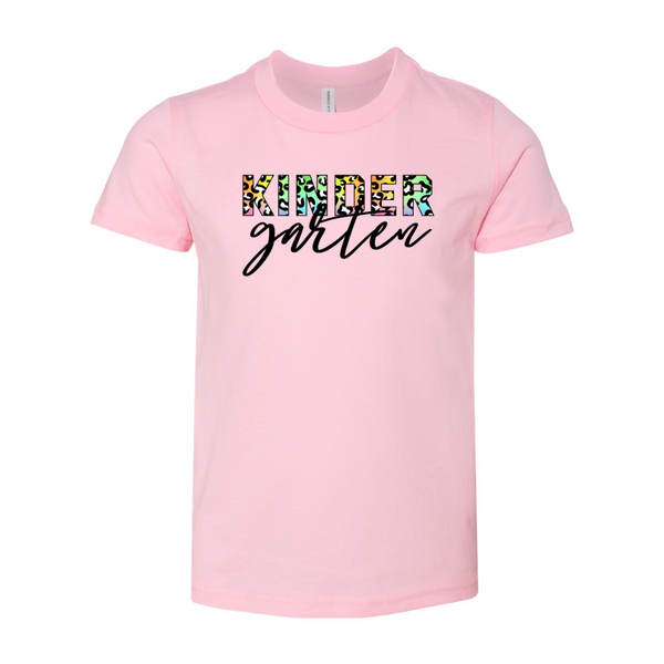 Kindergarten YOUTH Animal Print Soft Tee