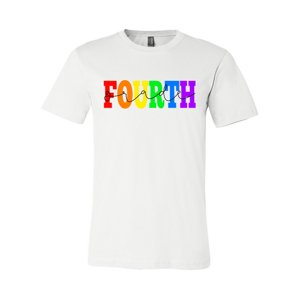Fourth Grade Rainbow Tee