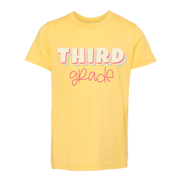 Third Grade YOUTH Shadow Tee