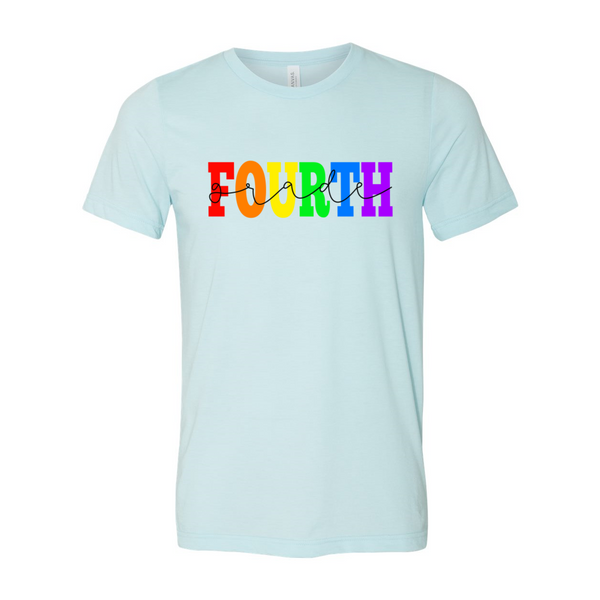 Fourth Grade Rainbow Tee