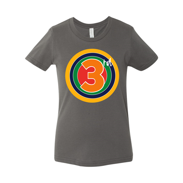 Third Grade YOUTH Rainbow Target Tee