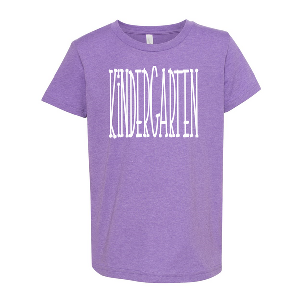 Kindergarten YOUTH Tall Print Soft Tee