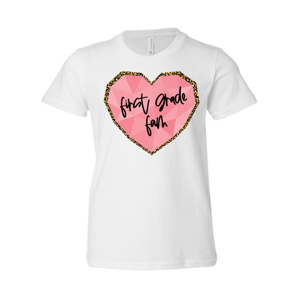 First Grade YOUTH Heart T-Shirt