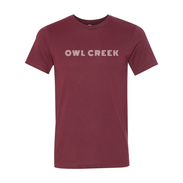 Owl Creek Retro Font Tee