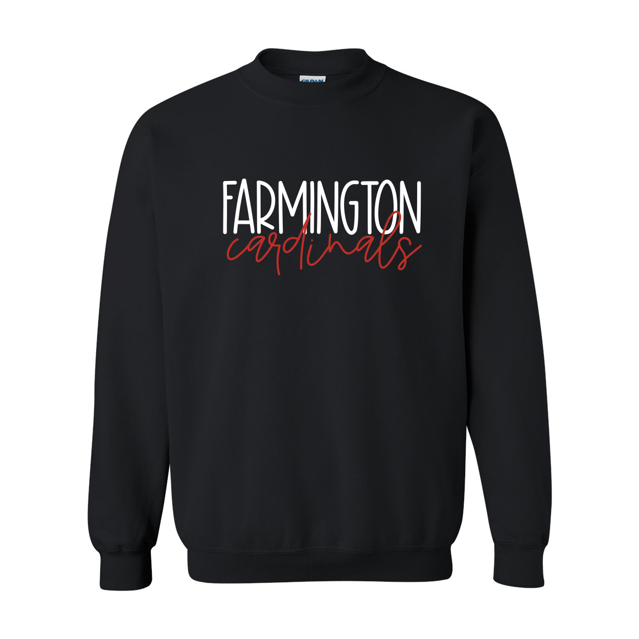 Farmington Cardinals Block Script Sweatshirt