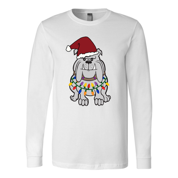 Bulldog in Lights Long Sleeve Tee