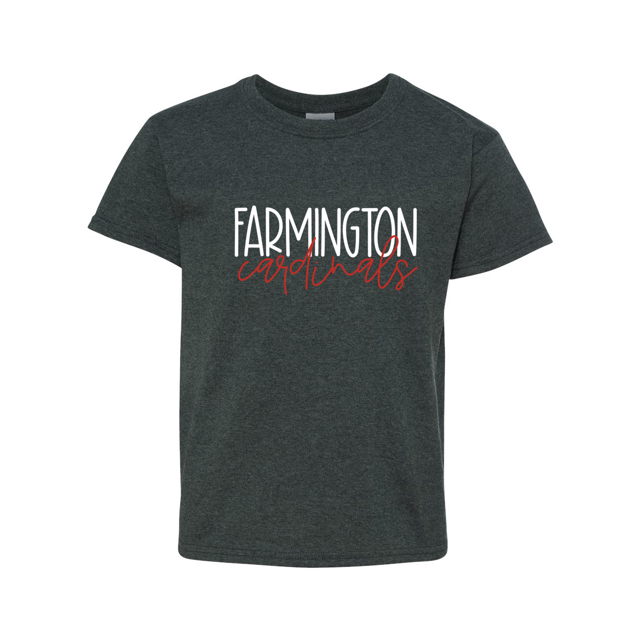 Farmington Block Script Tee - YOUTH