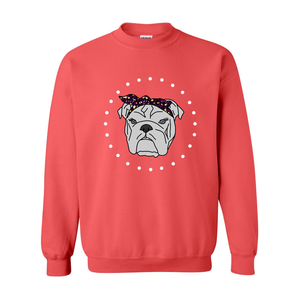 Lady Bulldog Colorful Sweatshirt