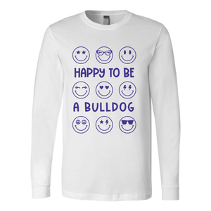 Happy Bulldog Long Sleeve Tee