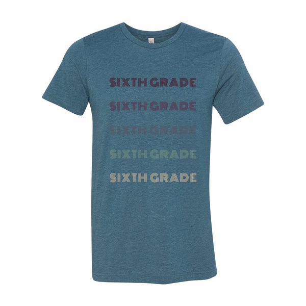 Sixth Grade Ombre Soft Tee