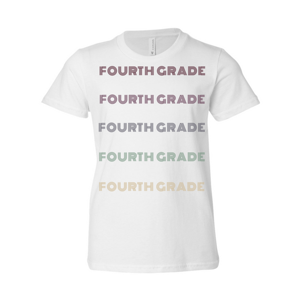 Fourth Grade YOUTH Retro Tee