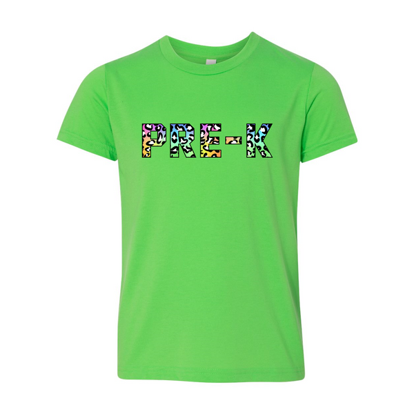 Pre-K YOUTH Colorful Animal Print T-Shirt