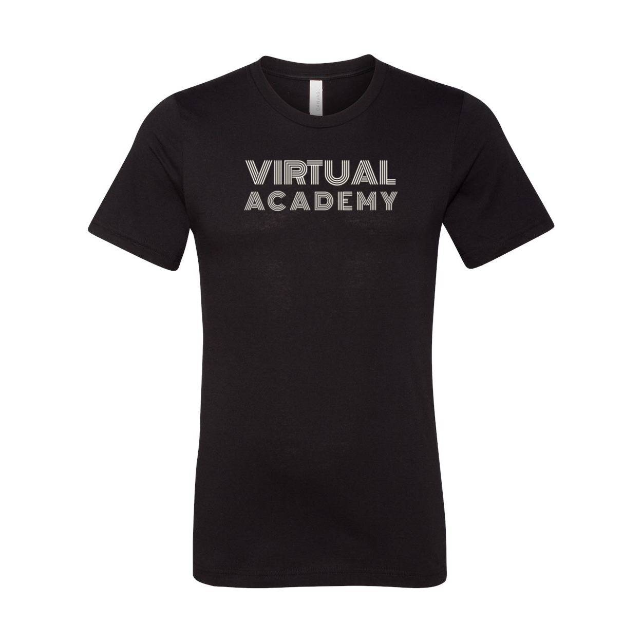 Virtual Academy Retro Font T-Shirt