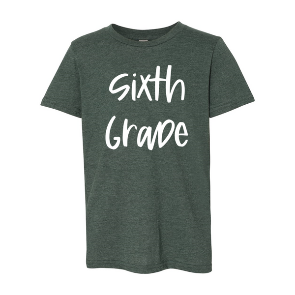 Sixth Grade YOUTH Script Soft Tee