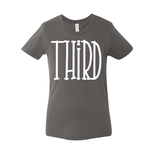 Third Grade YOUTH Tall Letters Tee