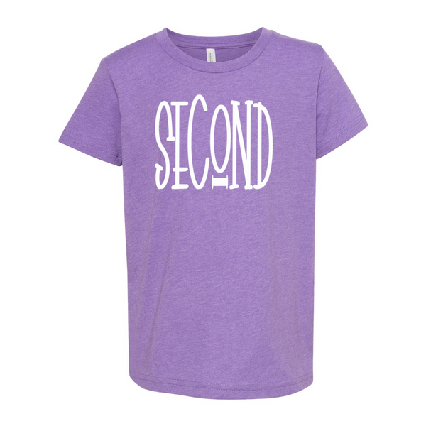 Second Grade YOUTH Tall Print Soft Tee