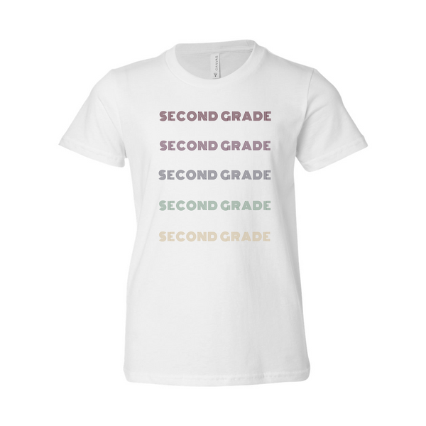 Second Grade YOUTH Ombre Soft Tee