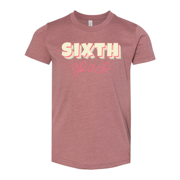 Sixth Grade YOUTH Sherbet Soft Tee