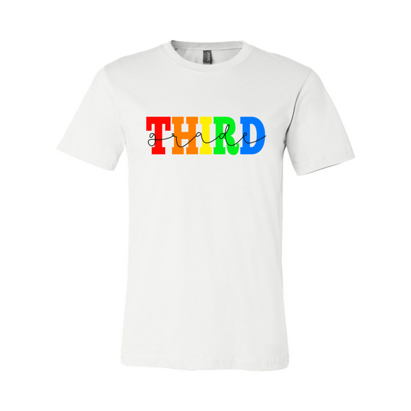 Third Grade Rainbow Tee