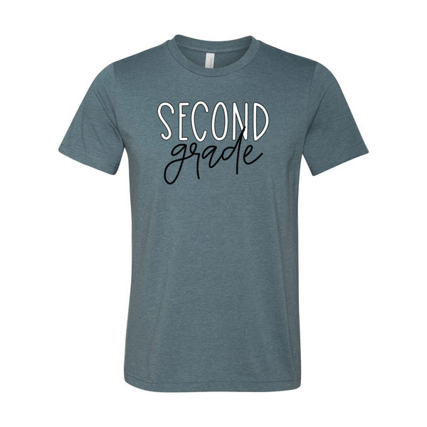 Second Grade Block Script Soft Tee