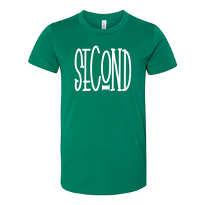 Second Grade YOUTH Tall Print Soft Tee