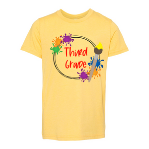 Third Grade YOUTH Splatter Paint Tee