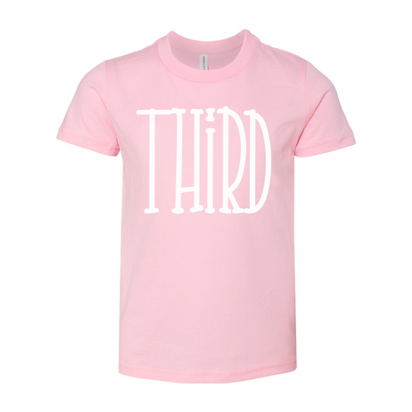 Third Grade YOUTH Tall Letters Tee