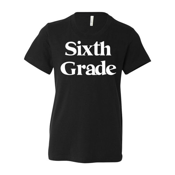 Sixth Grade YOUTH Print Soft Tee