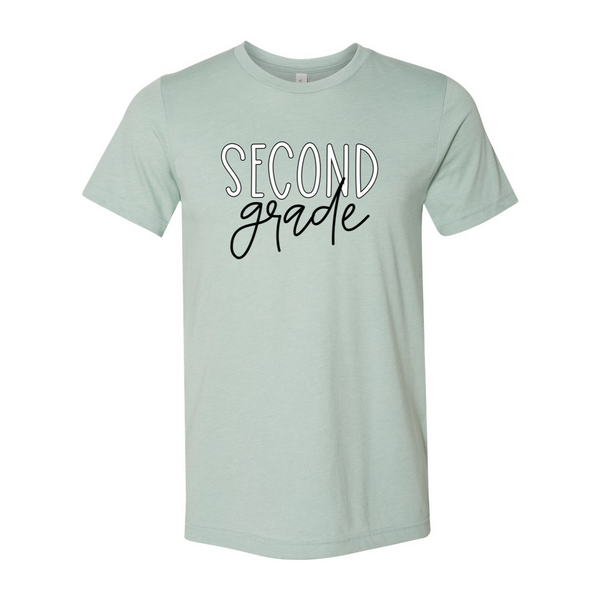 Second Grade Block Script Soft Tee