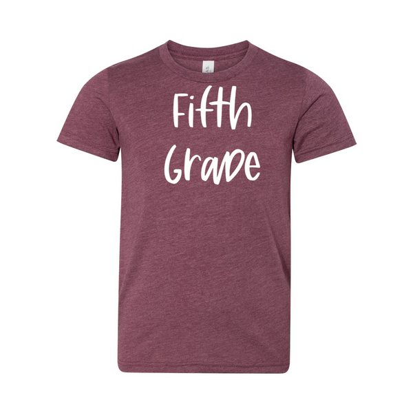 Fifth Grade YOUTH Script Soft Tee