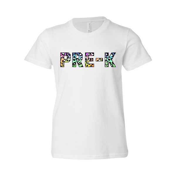 Pre-K YOUTH Colorful Animal Print T-Shirt