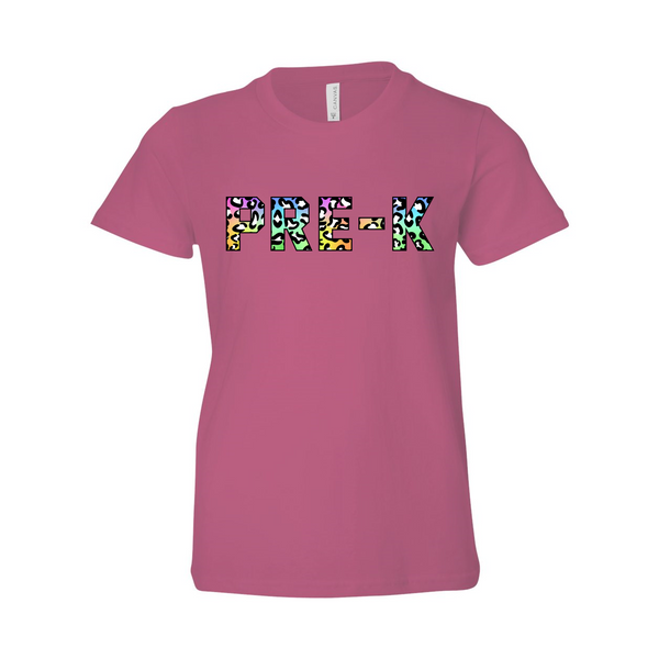 Pre-K YOUTH Colorful Animal Print T-Shirt