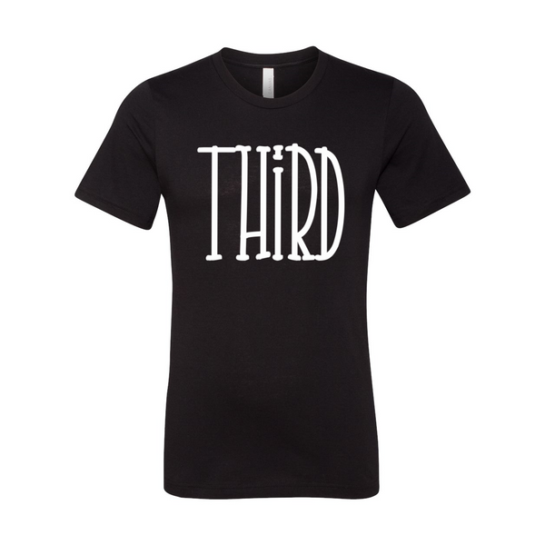 Third Grade Tall Font Tee