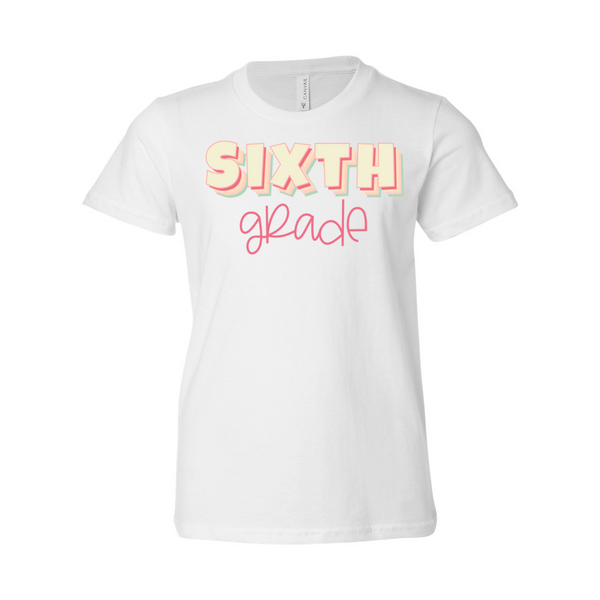 Sixth Grade YOUTH Sherbet Soft Tee