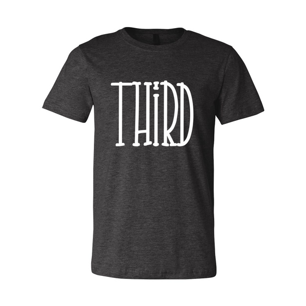 Third Grade Tall Font Tee