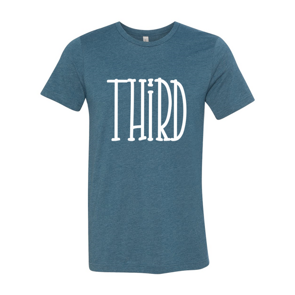 Third Grade Tall Font Tee