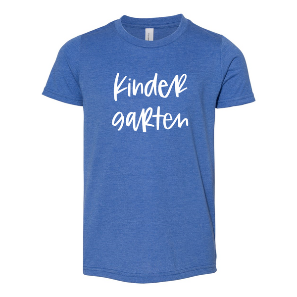 Kindergarten YOUTH Script Soft Tee